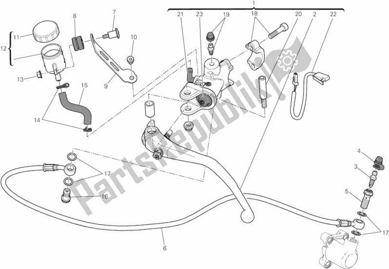 Todas las partes para Control De Embrague de Ducati Superbike 959 Panigale ABS USA 2016
